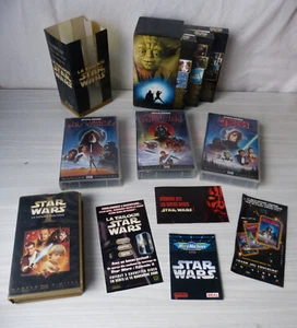 #VHS Secam# THX - Lot Star Wars / 2 Coffrets (1er trilogie) + Épisode 1 + Pubs - Photo 1/23