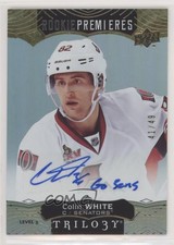 2017-18 Upper Deck Trilogy Premieres Level 3 /49 Colin White #121 Rookie Auto RC