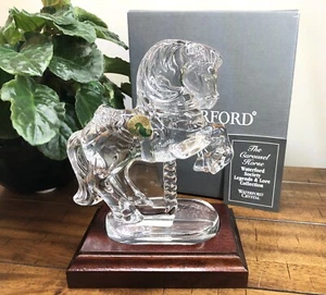 WATERFORD CRYSTAL Society CAROUSEL HORSE Collezione Legends & Lore 1997 Nuovo con scatola - Foto 1 di 10