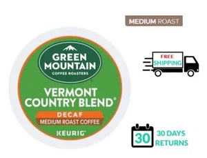 🆕☕ Green Mountain DECAF Vermont Country Blend tostado medio Keurig café K-cups - Imagen 1 de 1