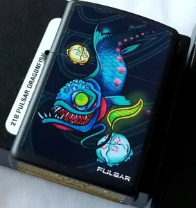 Zippo Pulsar Pipe lighter Dragon Fish Limited Edition RARE - Picture 1 of 12