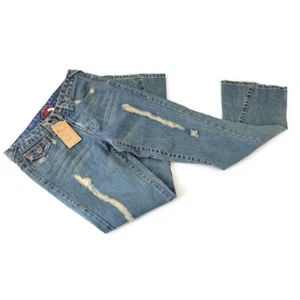 Leo Roma Womens Juniors Jeans 9 Fit Flare Leg Medium Blue Denim Wash Zip Fly - Picture 1 of 11