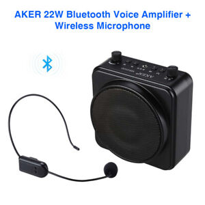 Wireless Bluetooth PA Voice Amplifier Speaker Megaphone with Wireless Microphone