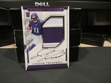 National Treasures Rookie Autograph Jersey Vikings Laquon Treadwell  64/99  2016