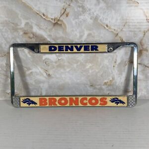 Denver Broncos License Plate Frame Surround Metal