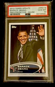 Only One In Existence 2012 Topps Actualización Predictor Presidencial Barack Obama - Imagen 1 de 3