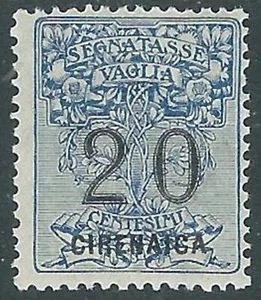 1924 CIRENAICA SEGNATASSE PER VAGLIA 20 CENT MH * - P39-10 - Bild 1 von 1