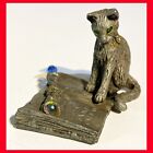 1994 Sunglo Designs Denicolo Pewter Sorceress Cat W Book Of Spells And Wand Witch