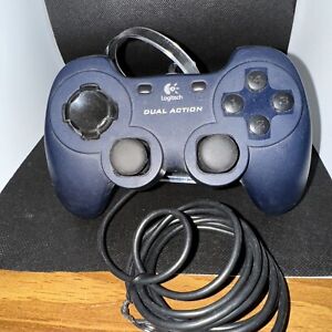 Logitech Dual Action Gamepad USB Game Controller Dark Blue