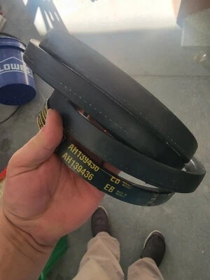 John Deere Original Equipment Belt Set #AH139436 bx318 - Image 1 of 2