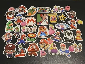 38 Piezas Pegatinas Nintendo Super Mario Monopatín Equipaje Teléfono Laptop Coche Vinilo - Imagen 1 de 1
