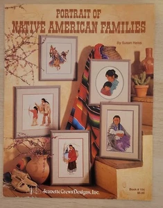 Portrait of Native American Families Kreuzstich Jeanette Crews Buch #154 GUT - Bild 1 von 3
