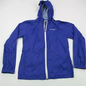 Columbia Jacket Boys Large Blue Long Sleeve Full Zip Pockets Nylon Casual - Picture 1 of 10