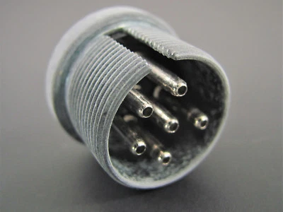 Amphenol Wire Pro 91-PC6M, 6 contactos, receptáculo de panel macho, 91PC6M, NOS  Foto 1 de 4