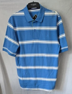 Jack Murphy Short Sleeve Blue Stripe Polo Shirt Size Small (369) - Picture 1 of 2