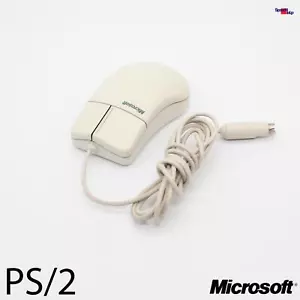 Microsoft Mouse 2.1A PS/2 Port Retro Vintage Mouse Port Compatible Old PC Alte - Picture 1 of 4