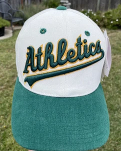 Oakland Athletics Spellout MLB Authentic Annco Pro Model Strapback Hat Cap 90s - Bild 1 von 16