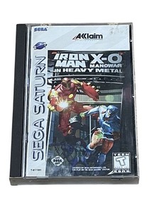 Iron Man X-O Manowar in Heavy Metal (Sega Saturn, 1996) CIB w/ Manual/Reg Tested