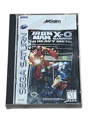 Iron Man X-O Manowar in Heavy Metal (Sega Saturn, 1996) CIB w/ Manual/Reg Tested - Image 1 of 4