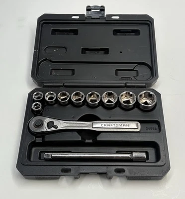 Craftsman 10 Piece 3/8" Socket Wrench Set 34553 - Image 1 of 4