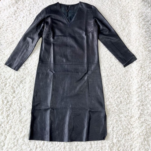 Gucci abito lungo pelle nero 38 M 84710c