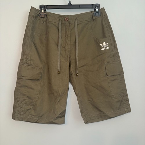 Adidas LD ST Cargo verde oliva pantaloncini bottoni charms nuovi con etichette da uomo taglia small