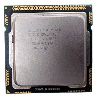 Intel Core i5-660 3.33GHz LGA 1156/Socket H 4MB Dual-Core CPU Processor SLBTK - Image 1 of 2