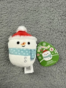 Squishmallow 3.5" Galindo the Snowman pet squeaker plush toy new - Picture 1 of 7