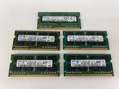 Lote de 5 - RAM para portátil Samsung 4GB PC3‐12800S Foto 1 de 2