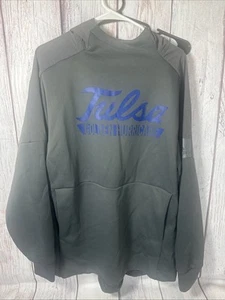 Adidas Tulsa Grey And Purple Hoodie Size Large $80 High Quality - Picture 1 of 2