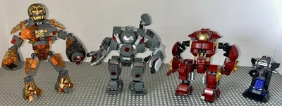 Lego 76104 76124 76128 лот из 3 наборов супергероев мехов расплавленный человек битва - Изображение 1 из 4