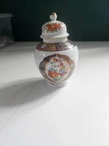 Japanische Imari handbemalte Porzellan Ingwer Dose Vintage - Bild 1 von 4