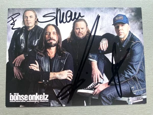 BÖHSE ONKELZ original signed Autogrammkarte 10x15 Autogramm - Picture 1 of 1