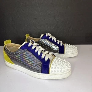 Christian Louboutin Louis Junior Picos Orlato Plano Blanco Multicolor Cromo 42.5 - Imagen 1 de 24