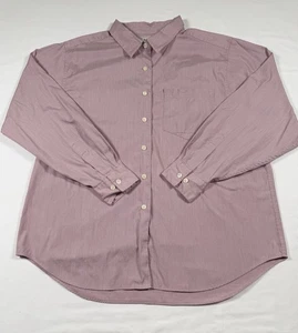 L.L. Bean Damen XL Hemd mit Knopfleiste Rosa Langarm Freizeit Baumwolle Poly - Bild 1 von 8