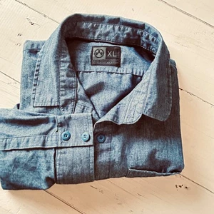 Magpul Button Down Shirt Mens XL Blue Long Sleeve Casual Relaxed Fit Work - Picture 1 of 9
