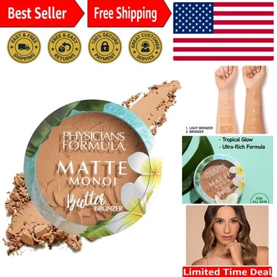 Bronceador mate ultra lujoso con monoi y mantequilla de Murumuru para todos los tonos de piel Foto 1 de 4