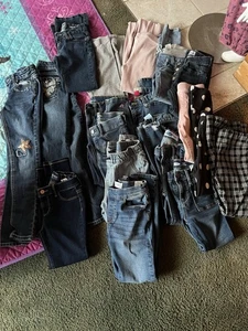 19 pair girls size 8 jeans lot - Picture 1 of 4