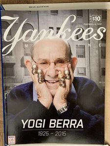 NY YANKEES PROGRAM YOGI BERRA TRIBUTE OCT 2015 PLAYOFFS POSTSEASON - Picture 1 of 4