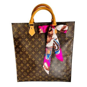 Louis Vuitton Monogram Sac Plat Tote Bag Designer Handbag Purse - Picture 1 of 16