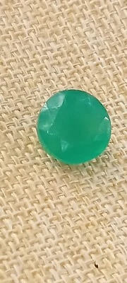 13 mm Corte Redondo Facetado Ónix Verde Natural Sin Tratar Suelto AAA  Foto 1 de 4