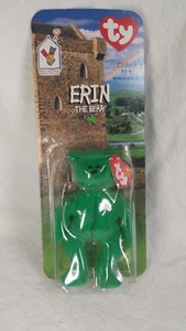 Erin the Bear Green Beanie Babies TY in Box 1997 McDonalds Spielzeug Sammlerstück Neu im Karton - Bild 1 von 4