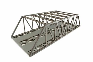 WWS Double Track Hi-Detail Grey MDF Girder Bridge 450mm – OO/HO Model Railway - Picture 1 of 8