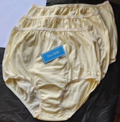 3 Pair Dixie Belle Panties Beige 100% Cotton Size 15 Panty Finally Back In Stock - Image 1 of 2