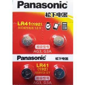 4 pcs Panasonic LR41, AG3 Alkaline Watch Cell Battery 1.5V, SR41, 192. EXP 2025 - Picture 1 of 1