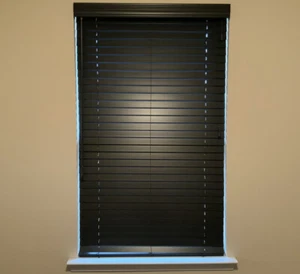 Levolor 2” Faux Wood Blinds 34.75” x 60” Espresso Brand New - Picture 1 of 2