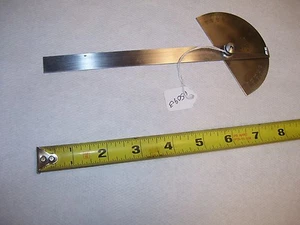Protractor, No 18 General Hardware Mfg. Co., New York, USA, Stainless Steel Tool - Picture 1 of 3