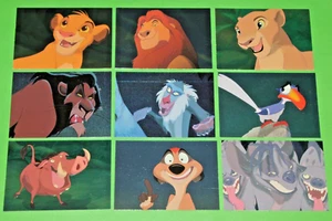 1994 THE LION KING SERIES 1 EMBOSSED FOIL INSERT 9 CARD SET DISNEY CARTOON MOVIE - Picture 1 of 20