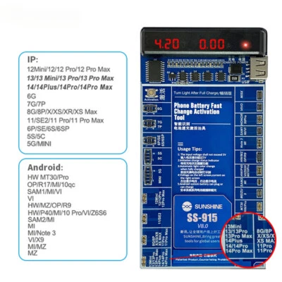 Universal Battery Quick Charging Activation Board Test Fixture for IPhone New - Image 1 of 4