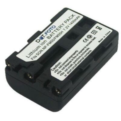 MEXXTRONICS Akku Für Sony NP-FM30 (1700mAh, 7,2V) - Kompatibler Li-Ion Ersatzakku, Silber